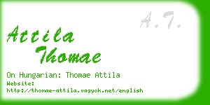 attila thomae business card